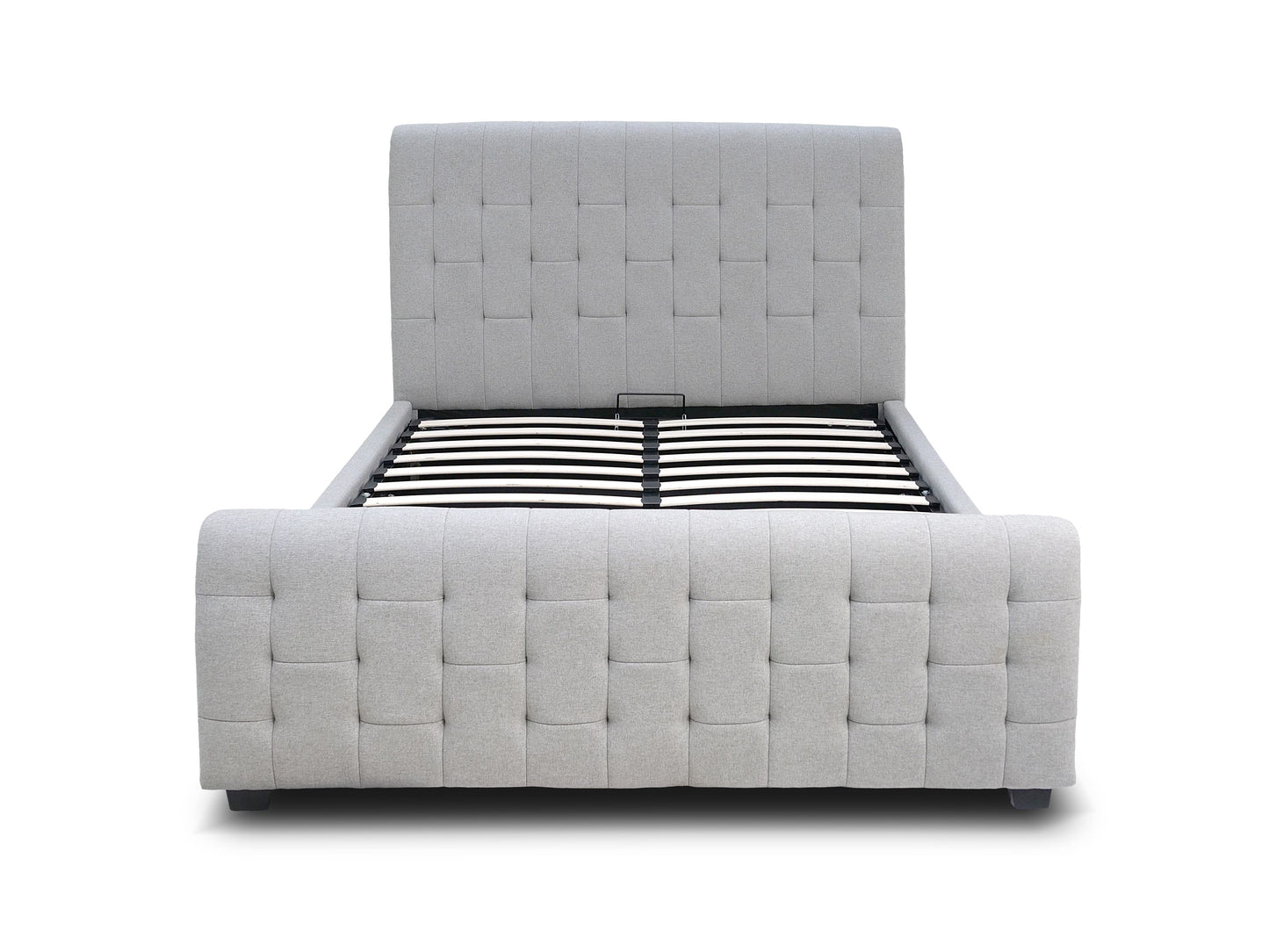 BERKELEY Ottoman Bed – Super King (Light Grey Fabric) | Direct Home Delivery