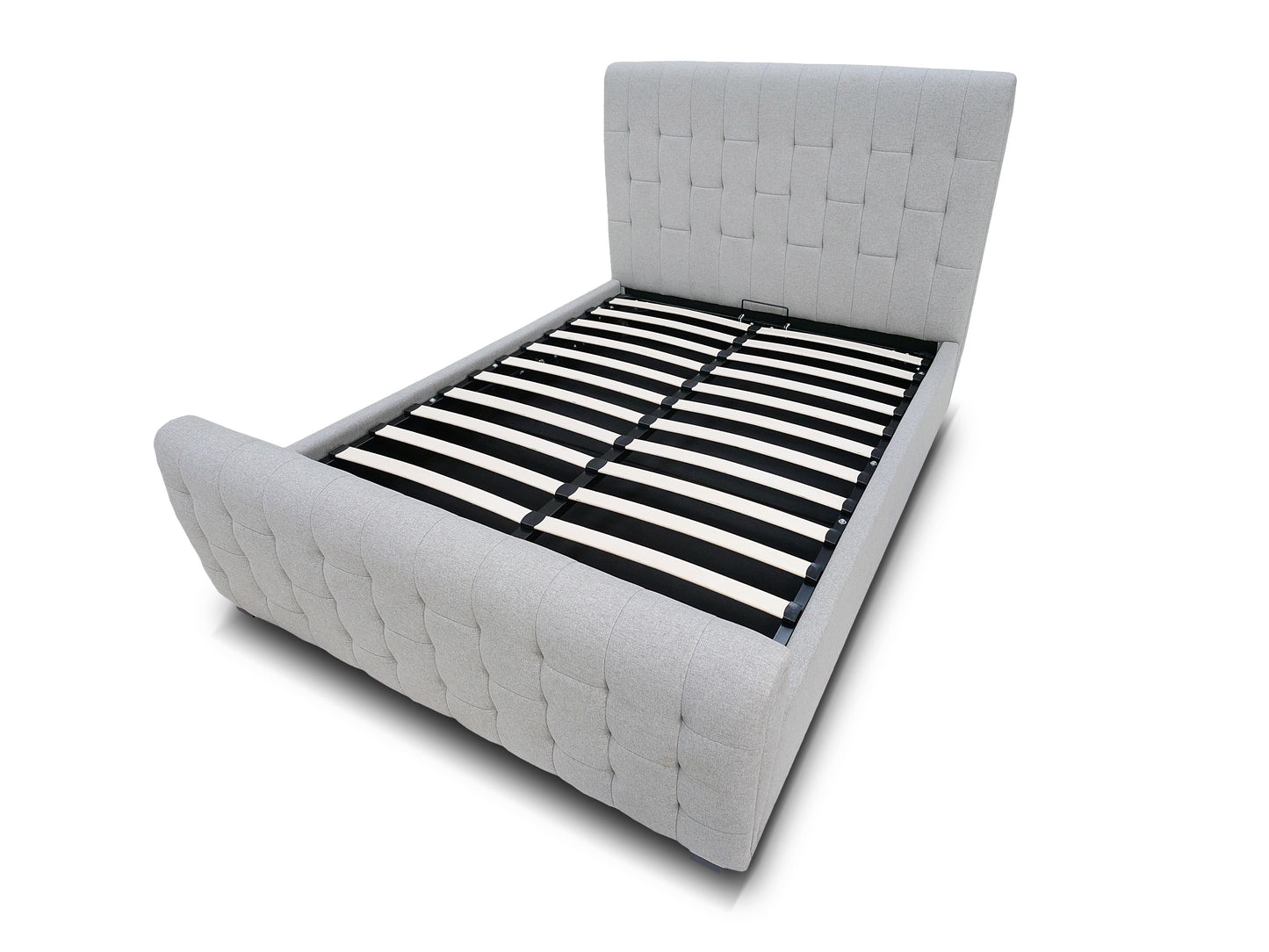 BERKELEY Ottoman Bed – Super King (Light Grey Fabric) | Direct Home Delivery