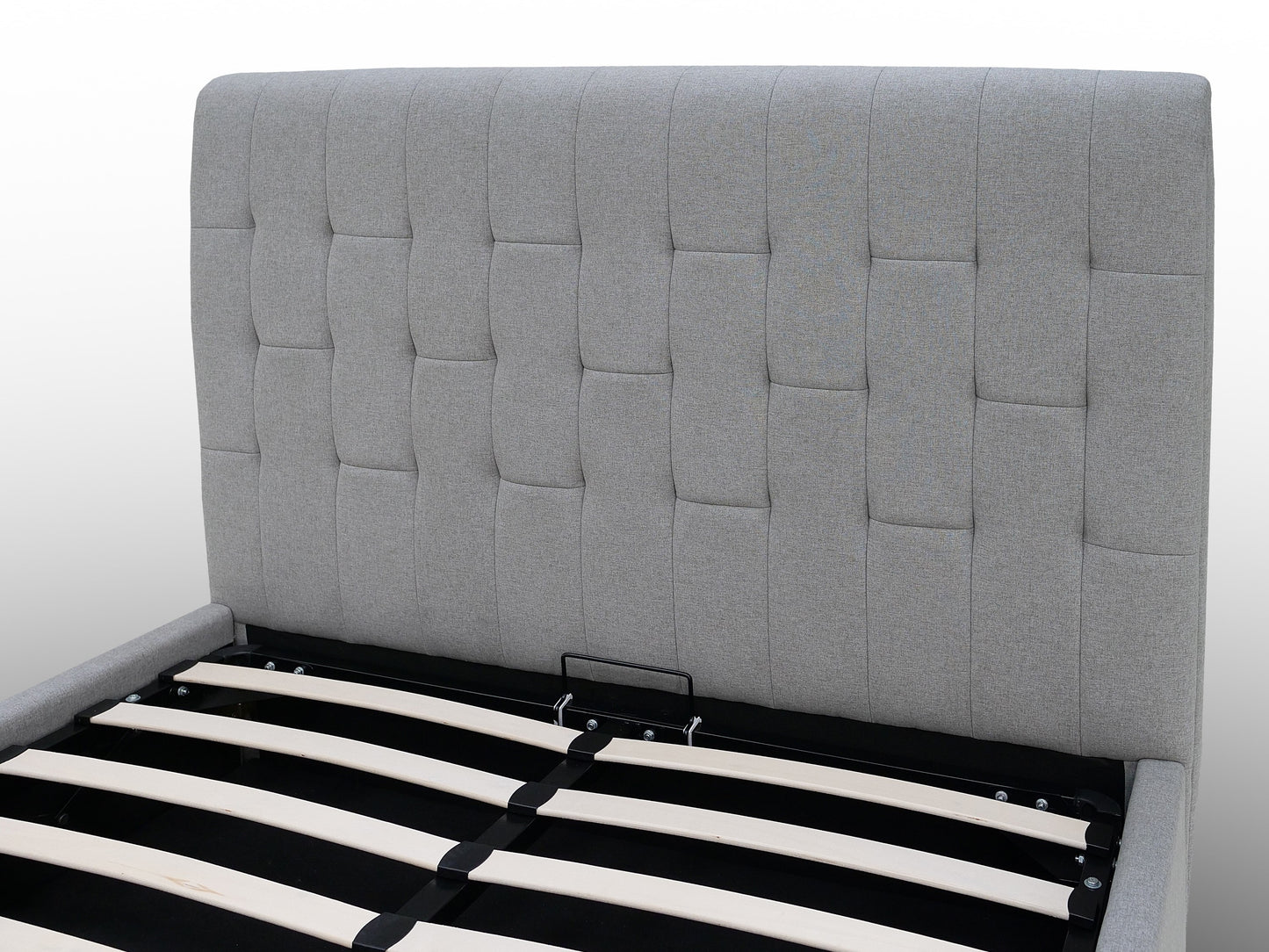 BERKELEY Ottoman Bed – Super King (Light Grey Fabric) | Direct Home Delivery