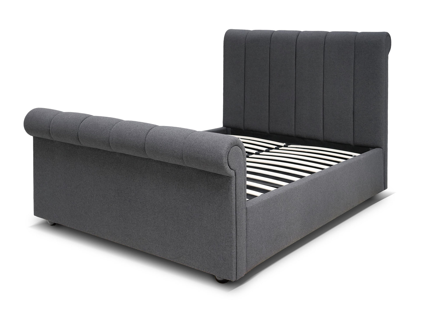 CONAUGHT Ottoman Bed – Double (Dark Grey Fabric) | Direct Home Delivery