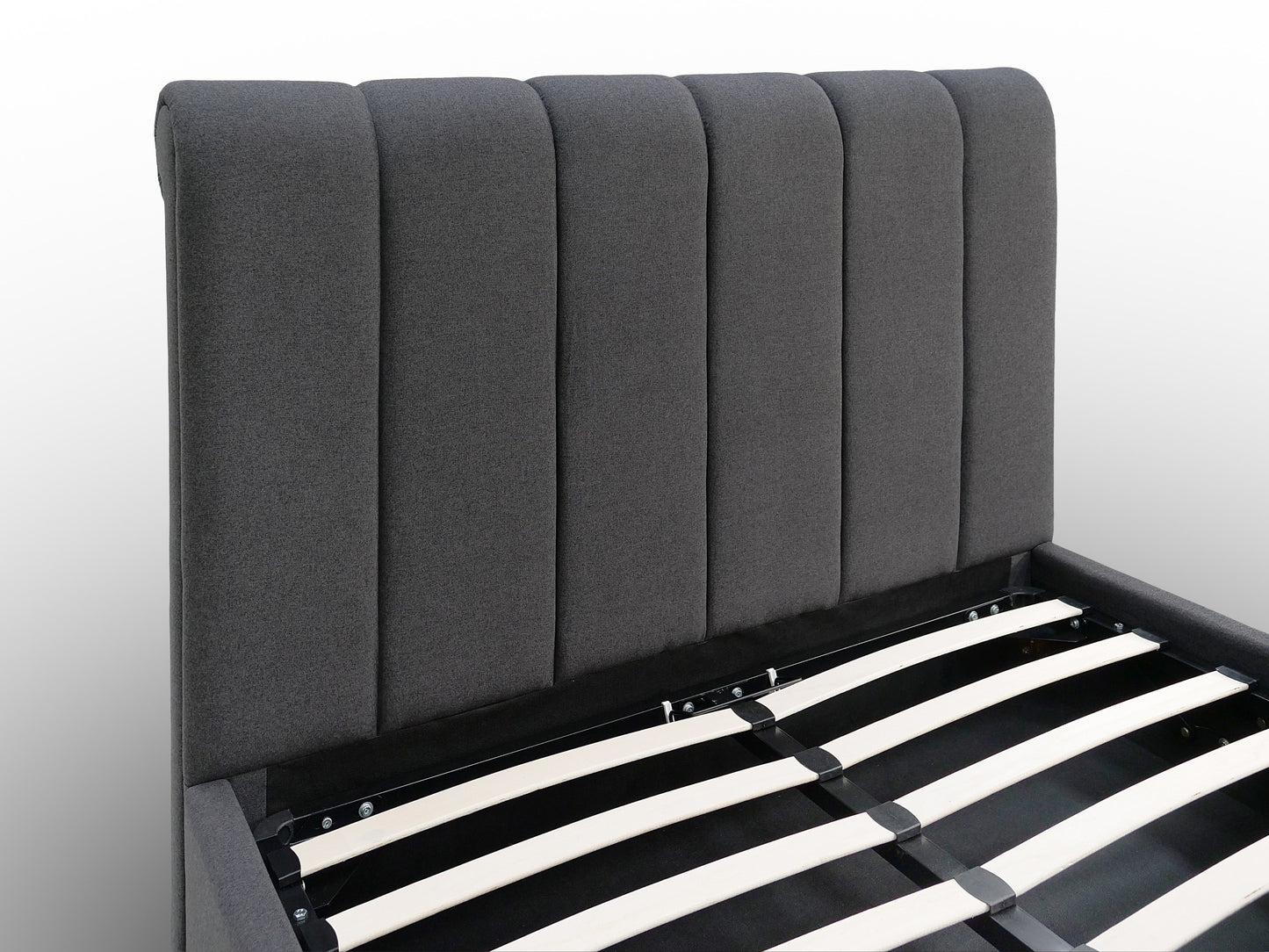CONAUGHT Ottoman Bed – Double (Dark Grey Fabric) | Direct Home Delivery