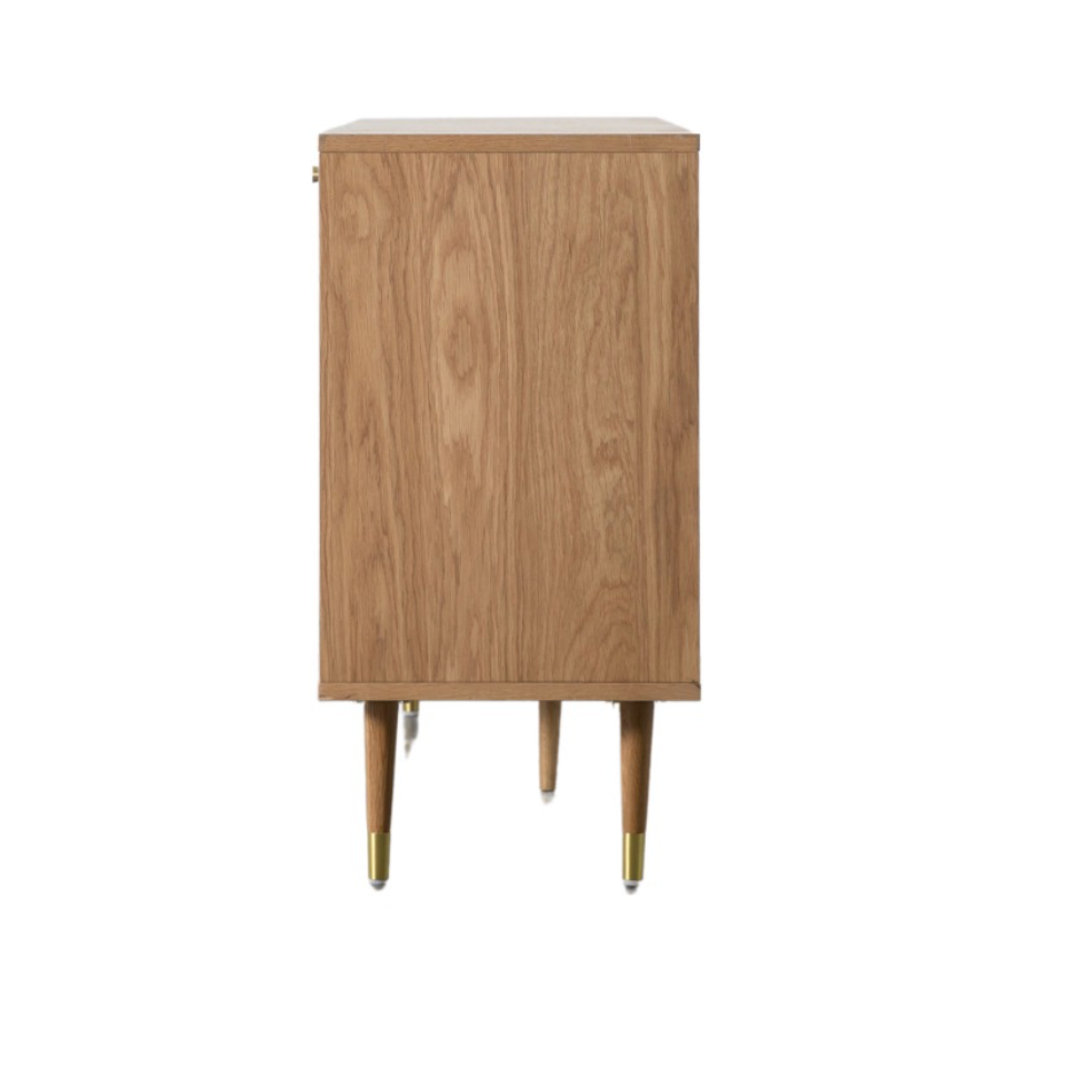 NEWBURY Sideboard with Carved Door & Brass Detail