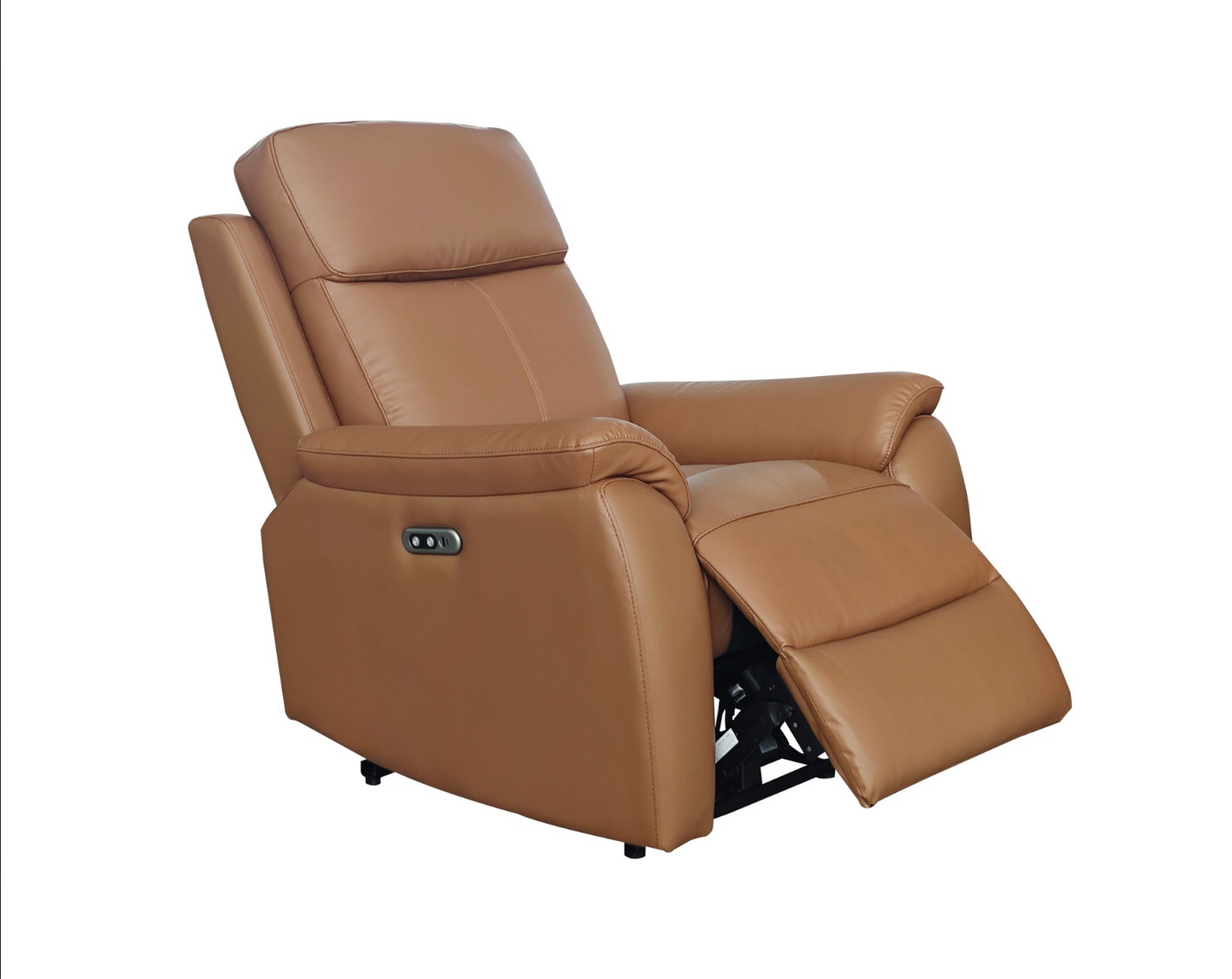 KINGSTON Genuine Leather Recliner Armchair – Tan