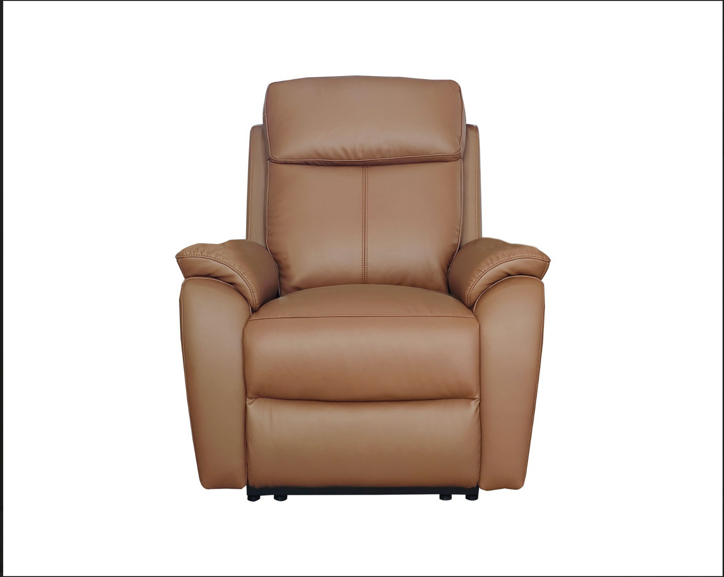 KINGSTON Genuine Leather Recliner Armchair – Tan