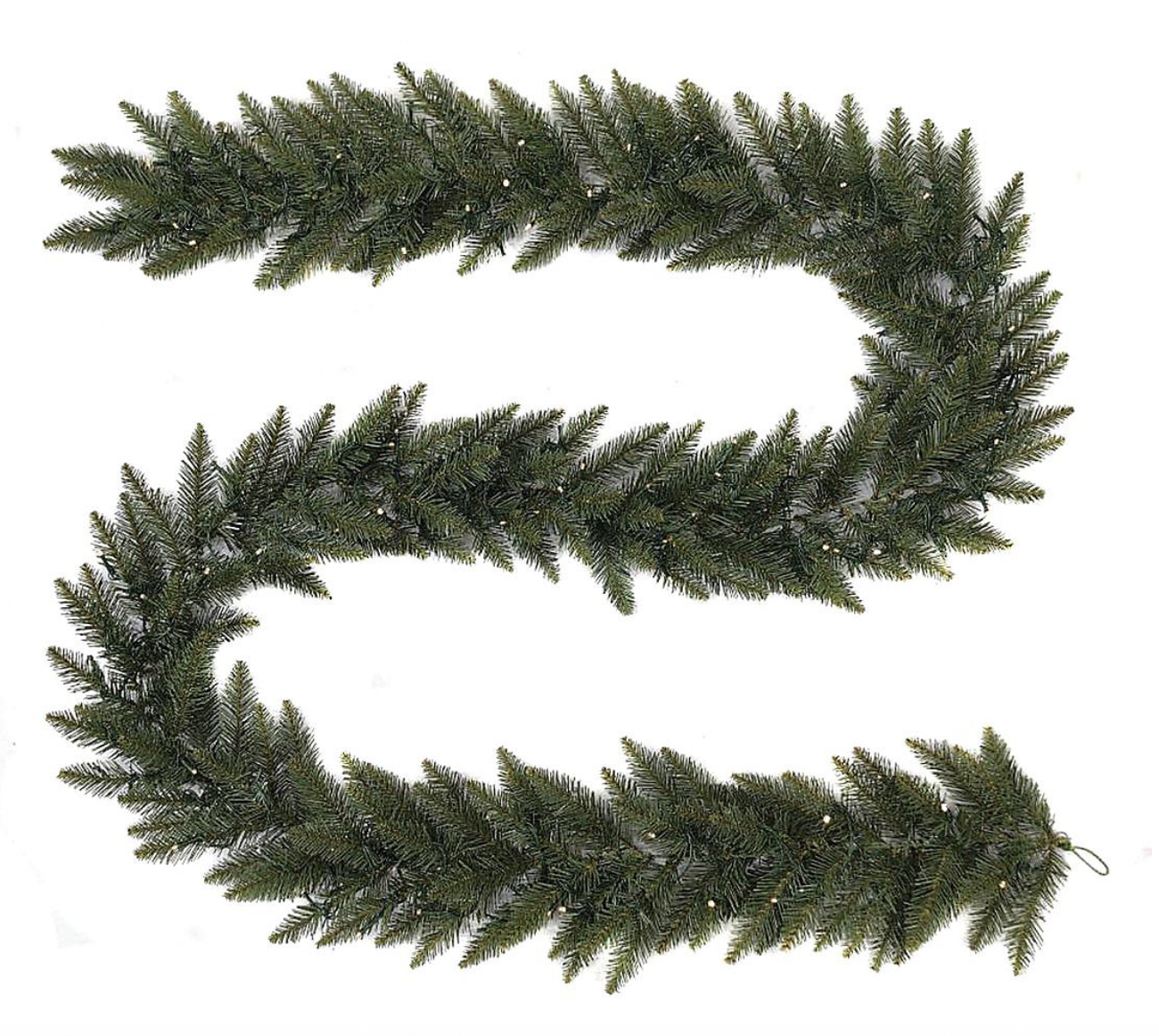 GLENMORE SPRUCE 9ft Pre-Lit Christmas Garland – 100 Warm White LEDs