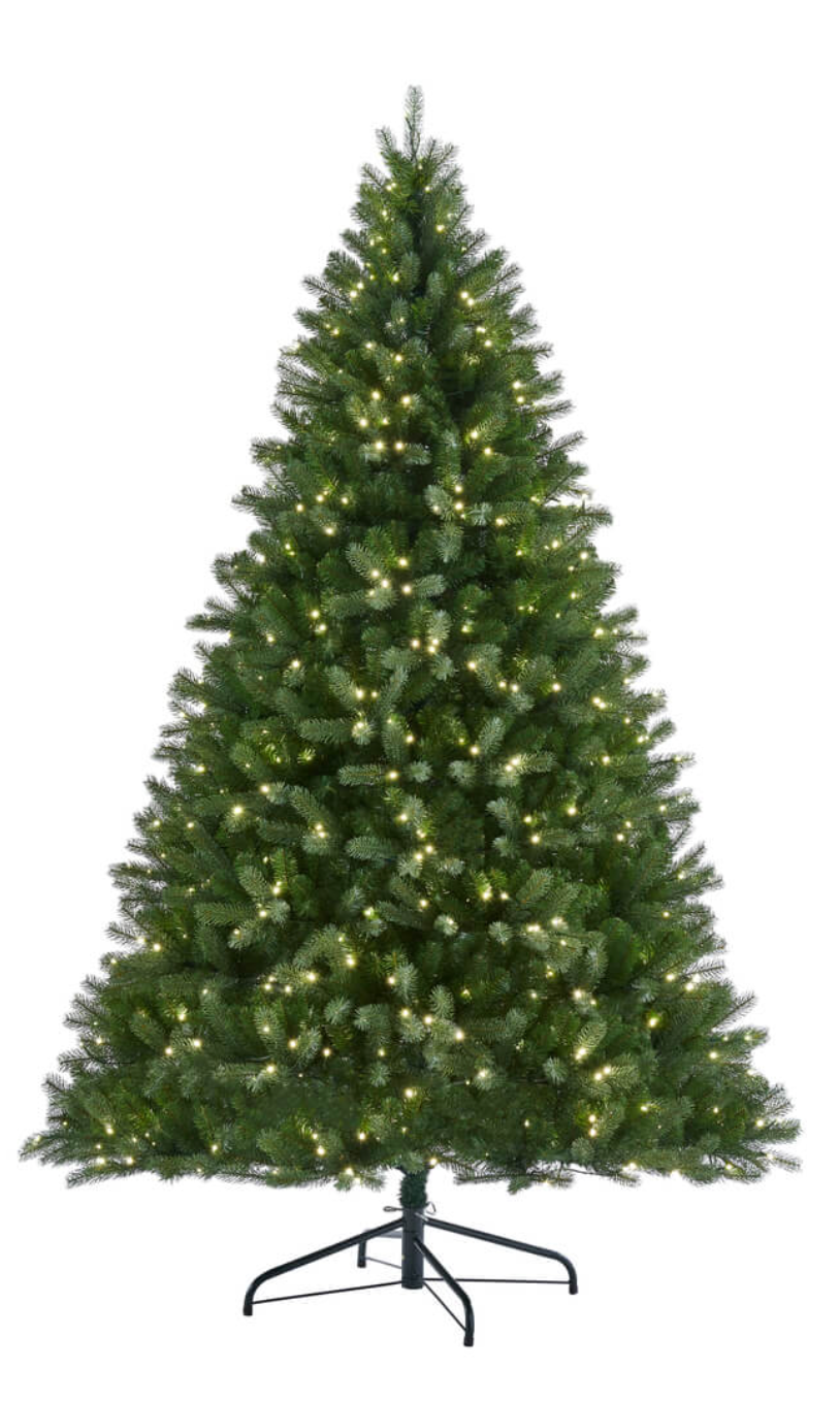 ARUNDEL SPRUCE 7.5ft Pre-Lit Christmas Tree – 650 LED, 8 Function