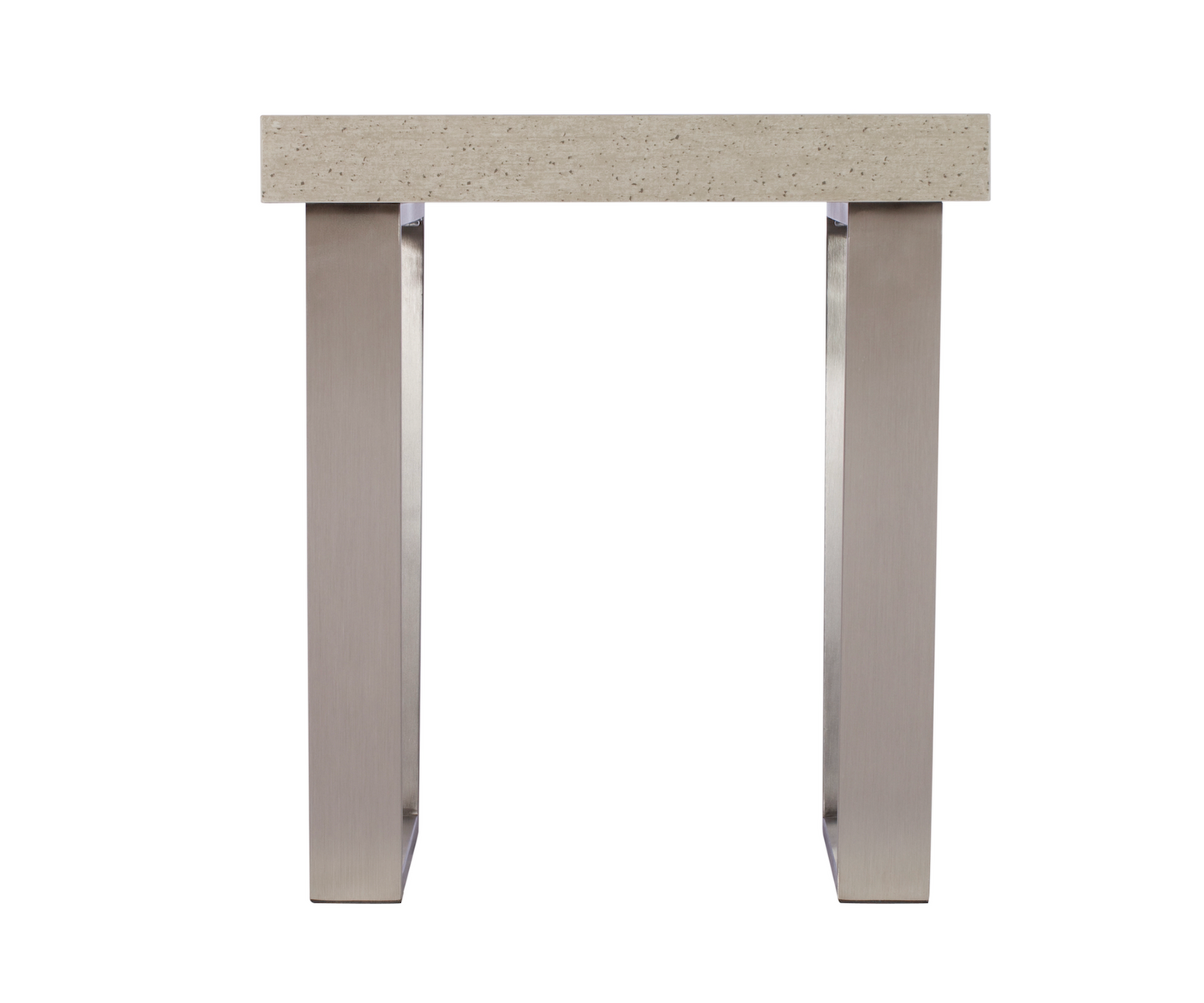 PETRA Lamp Table – Stone Effect with Brushed Metal Legs (Pre-Order, 21-Day Lead Time)