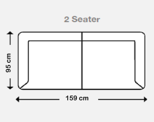 WESTBURY Light Grey 2 Seater Power Recliner