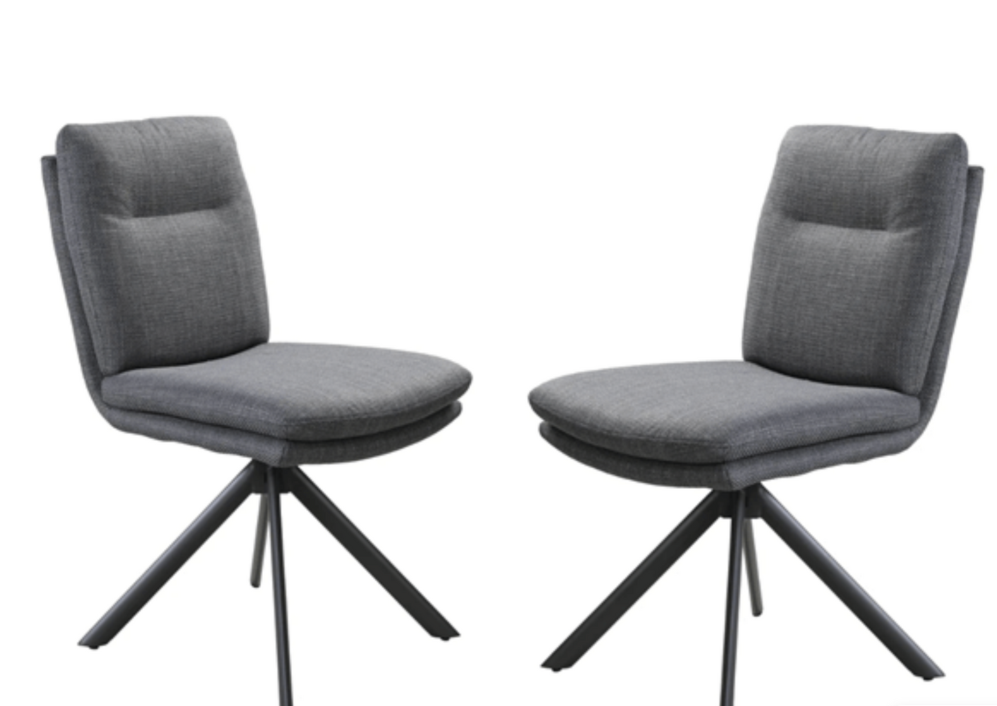 Boston 4-seater Round Dining Set & x4 Joey Swivel Dining Chair