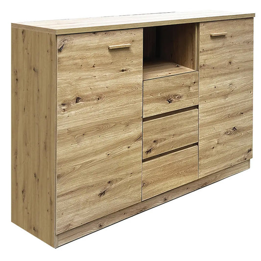 TORONTO Sideboard - Rustic Oak Finish