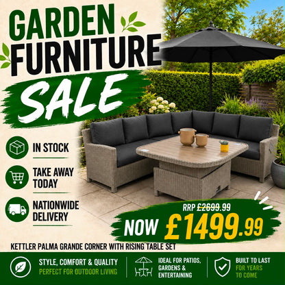 PALMA Signature Grande Corner Set with Rising Table