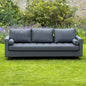 STANBERRY 3 Seater Sofa with 2 Bolster Cushions in Grey
