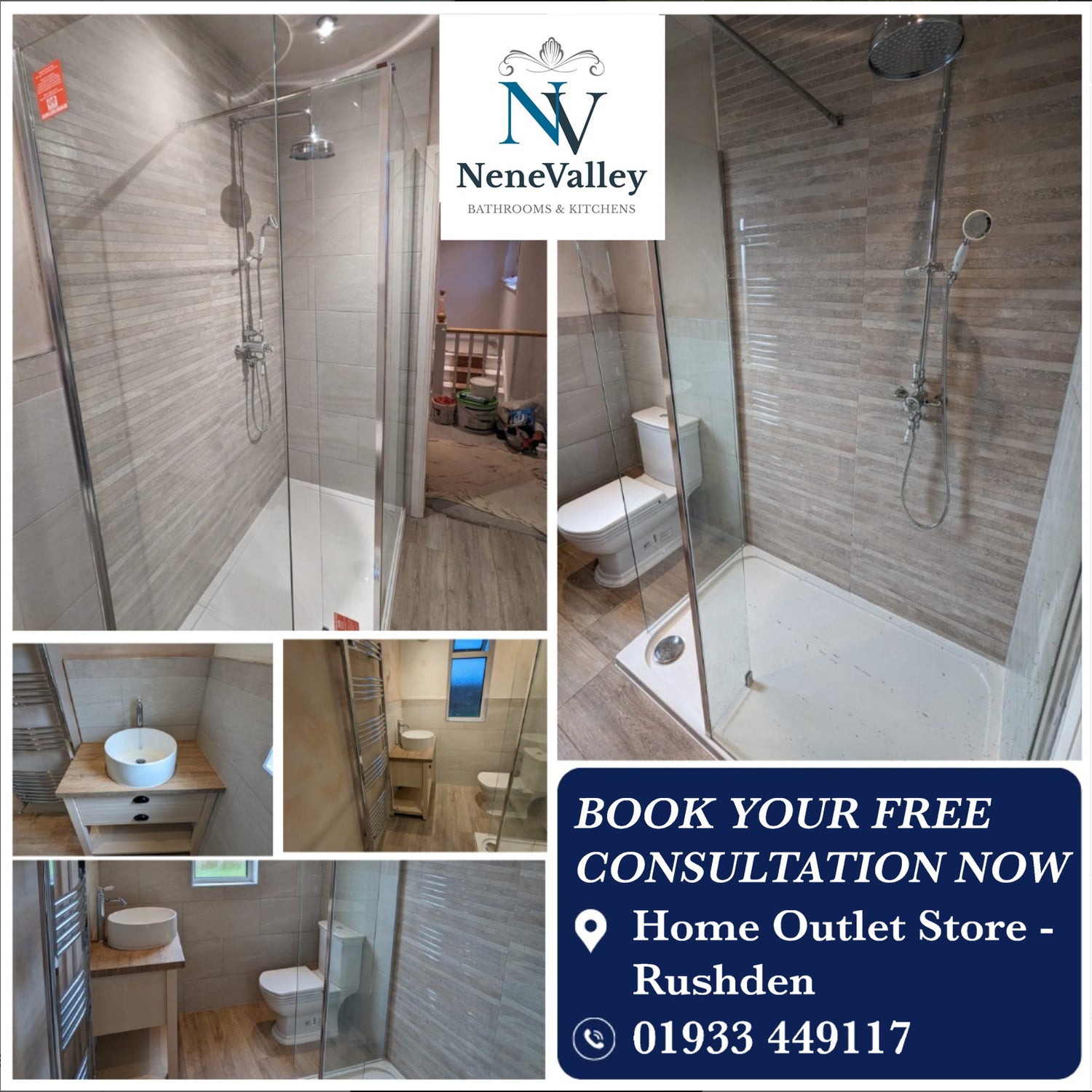 Book your Free consultation now at Home Outlet in Rushden or call us on 01933 449117