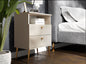 HIGH Bedside Table - Warm Beige