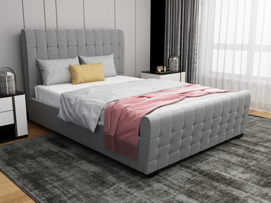 BERKELEY Ottoman Bed – Super King (Light Grey Fabric) | Direct Home Delivery