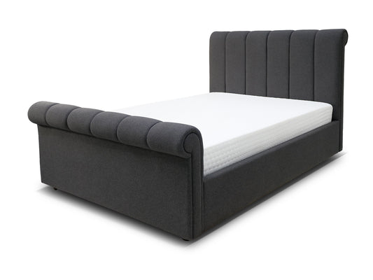 CONAUGHT Ottoman Bed – Double (Dark Grey Fabric) | Direct Home Delivery