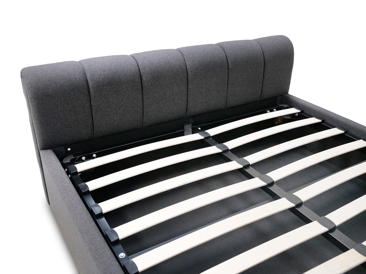 CONAUGHT Ottoman Bed – Double (Dark Grey Fabric) | Direct Home Delivery