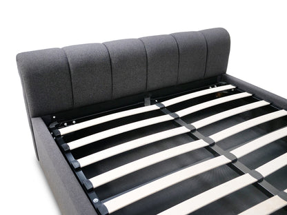 CONAUGHT Ottoman Bed – Double (Dark Grey Fabric) | Direct Home Delivery