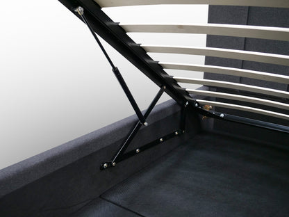 CONAUGHT Ottoman Bed – Double (Dark Grey Fabric) | Direct Home Delivery