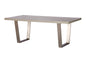 PETRA 200cm Dining Table – Modern Stone Effect with Metal Legs (Pre-Order, 21-Day Lead Time)