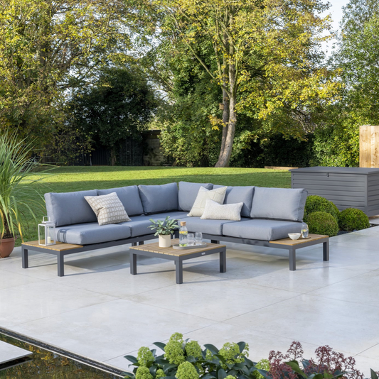 Elba Signature Standard Low Lounge Corner Set (Grey)