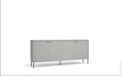 IRIS KOMODA – Grey 4 Door Komoda Cabinet with Storage