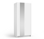 SOFIA 80cm | White Sliding Wardrobe with Mirror