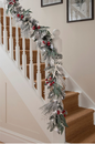 JACK FROST  6ft 10" Pre-Lit Christmas Garland – 100 Warm White LEDs