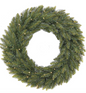 GLENMORE SPRUCE 24" Pre-Lit Christmas Wreath – 50 Warm White LEDs