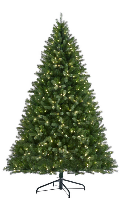 ARUNDEL SPRUCE 7.5ft Pre-Lit Christmas Tree – 650 LED, 8 Function