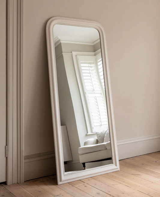 Large Warm White Mirror