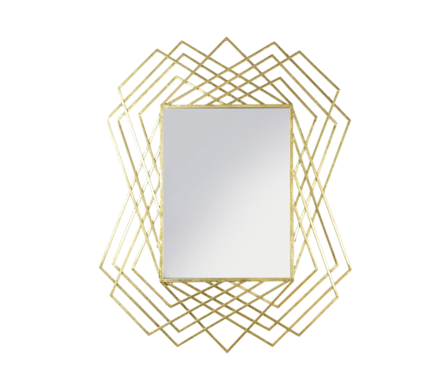 SPECTER Gold Geometric Wall Mirror