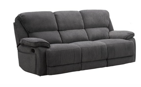 DOUGLAS Dark Grey 3 Seater Recliner