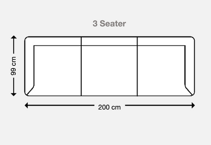 DOUGLAS Dark Grey 3 Seater Recliner