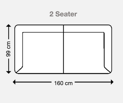 DOUGLAS Dark Grey 2 Seater Recliner