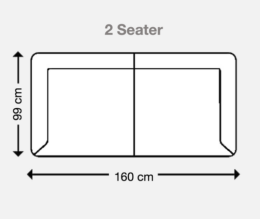 DOUGLAS Dark Grey 2 Seater Recliner