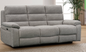 WESTBURY Light Grey 3 Seater Power Recliner