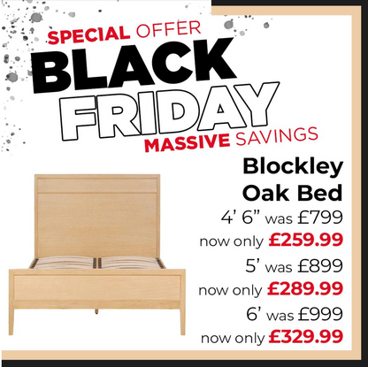 BLOCKLEY Pale Oak Double Bed