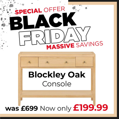 BLOCKLEY Pale Oak Console Table