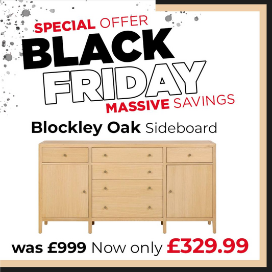 BLOCKLEY Pale Oak Large Sideboard