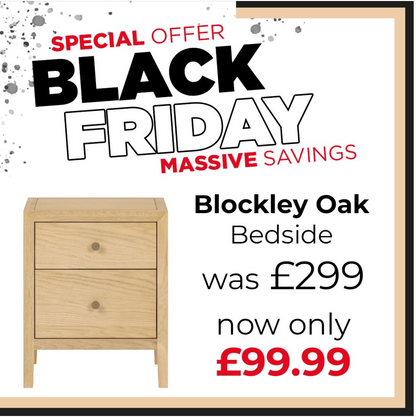 BLOCKLEY Pale Oak Bedside Table