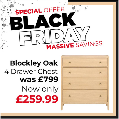 BLOCKLEY Pale Oak 4 Drawer Chest