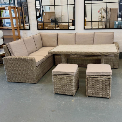WENTWORTH Rattan Dining Corner Set