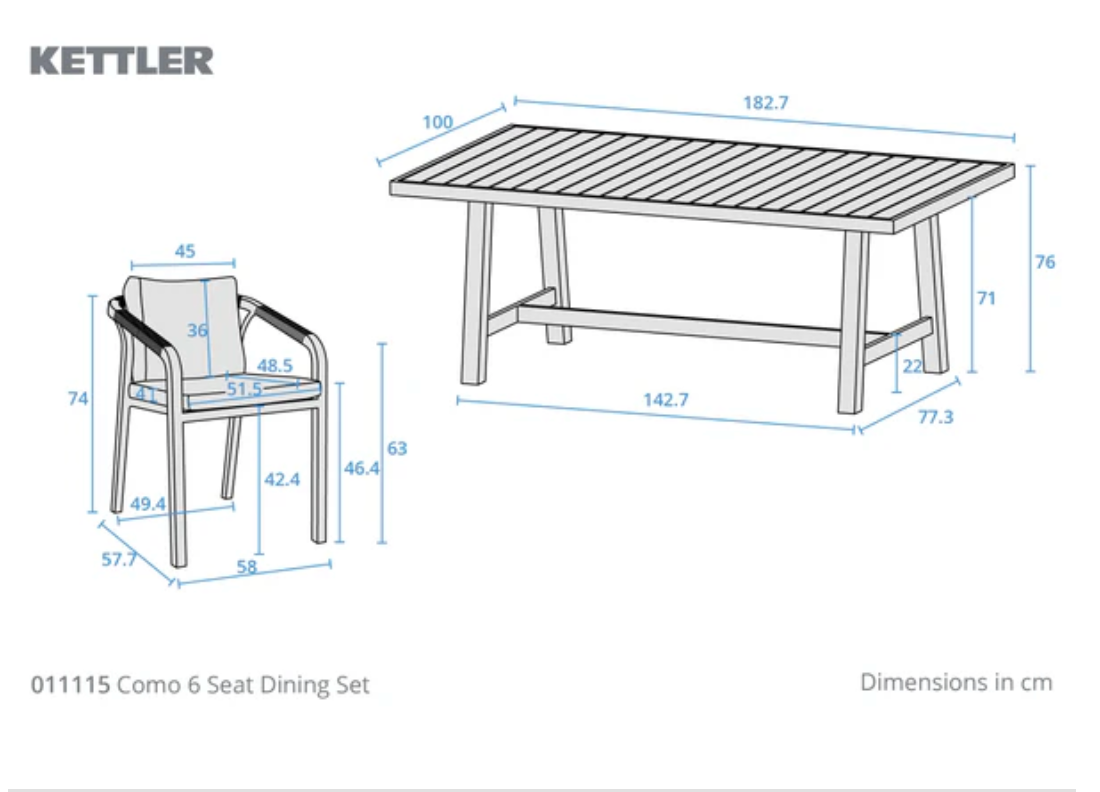 COMO Lounge Dining Set