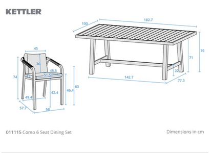 COMO Lounge Dining Set