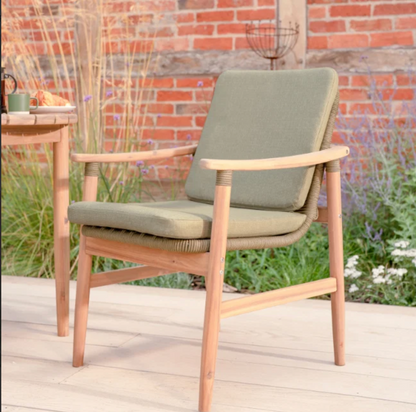 MEADOW 2 Seat Bistro Set with 70cm Round Wood Table