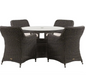 ASCOT 4 seater Round Outdoor Dining Set