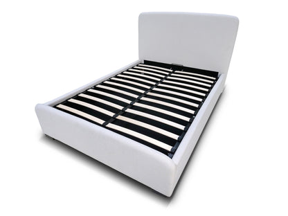 LANGHAM Ottoman Bed – King Size (Light Grey Fabric) | Direct Home Delivery