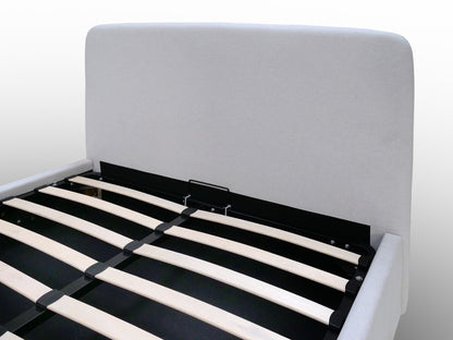 LANGHAM Ottoman Bed – King Size (Light Grey Fabric) | Direct Home Delivery