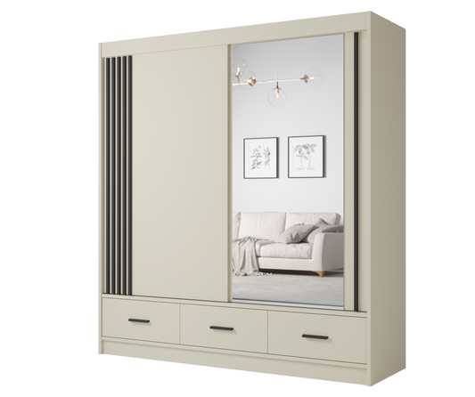 CANADA CASHMERE 200cm Sliding Wardrobe